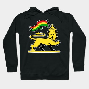 Lion Of Judah Rasta Emblem With Flag Hoodie